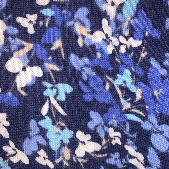 LL Bean Cardigan Sweater Floral Button Down M Pet - Picture 2 of 5